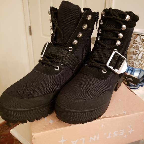 Steve Madden Combat Boots - Picture 6 of 9